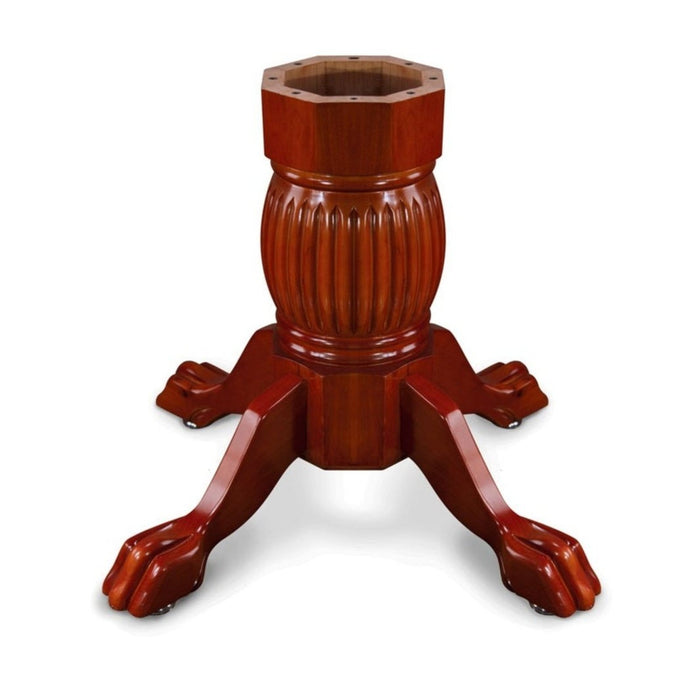 Mahogany Duke Pedestal Leg Set for BBO Poker Tables