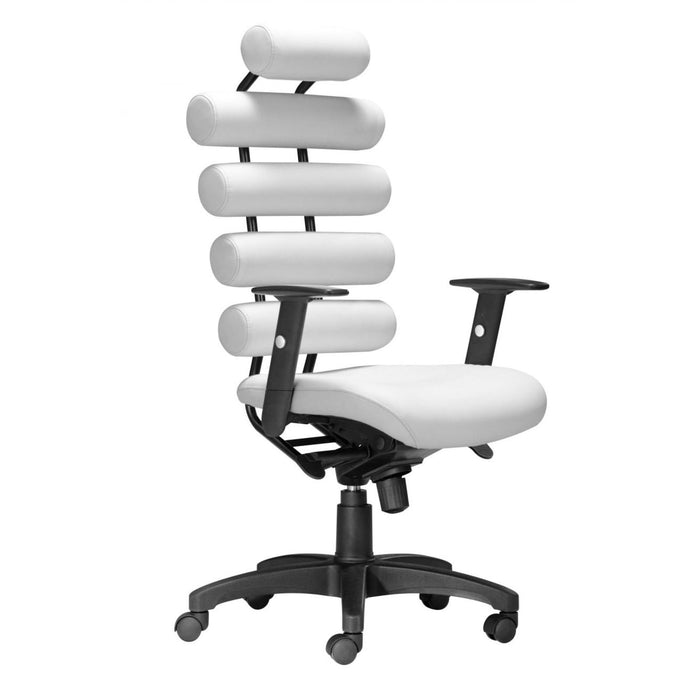 Zuo Unico White Office Chair - Stylish Comfort