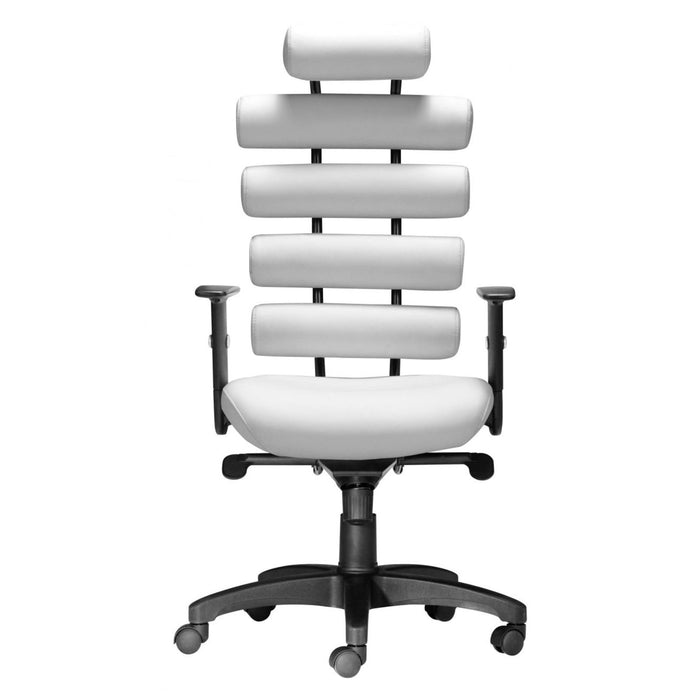 Zuo Unico White Office Chair - Stylish Comfort