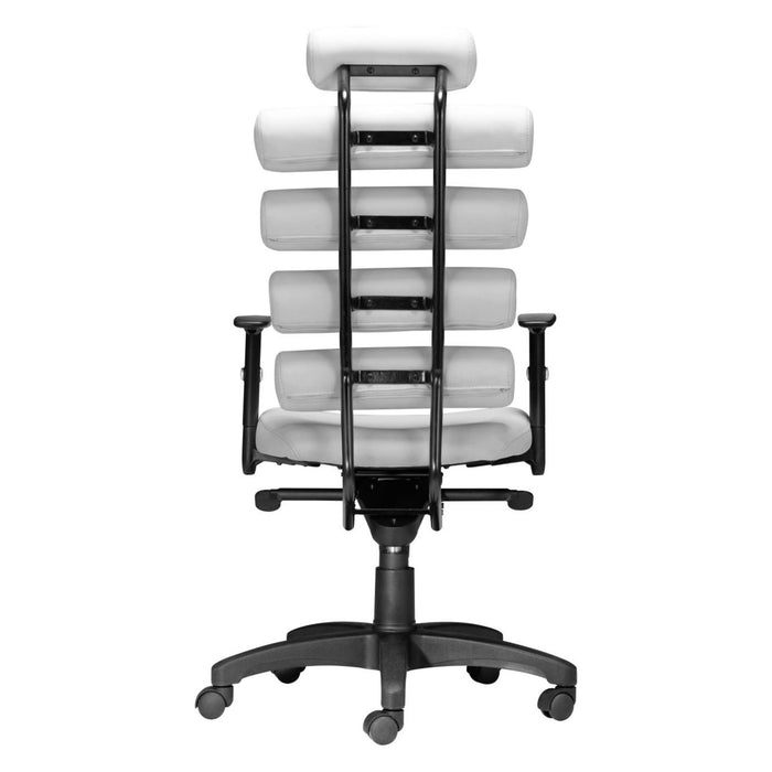 Zuo Unico White Office Chair - Stylish Comfort