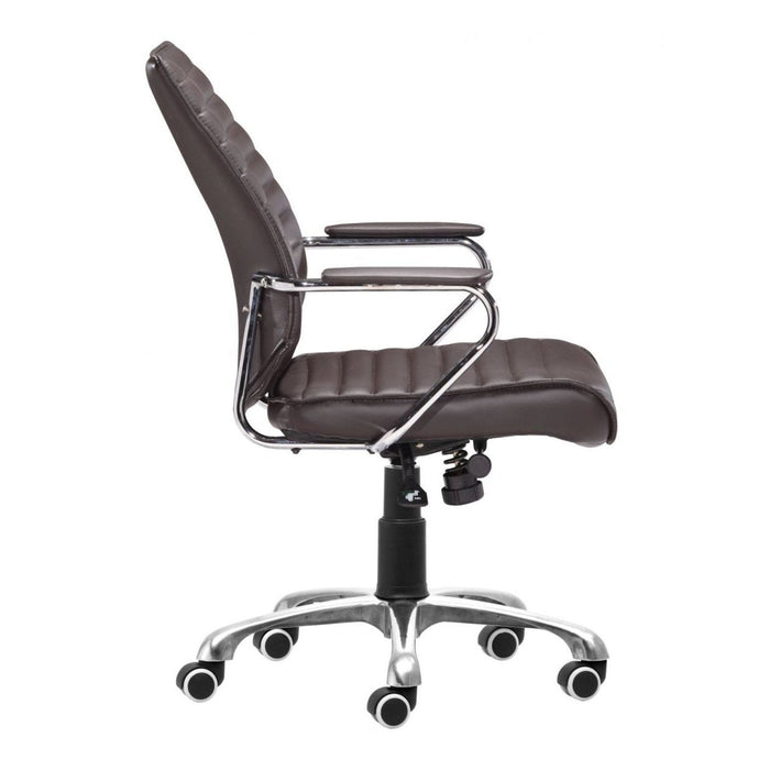 Zuo Espresso Low Back Office Chair - Stylish and Comfortable