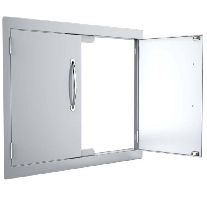 36-inch Double Access Door Flush Mount Unit - Light Brush Finish