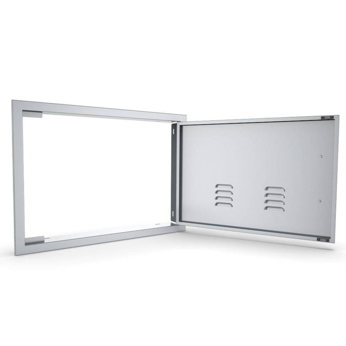 Horizontal Vented Door - 17" x 24" Signature Series with Left-Swing Beveled Frame