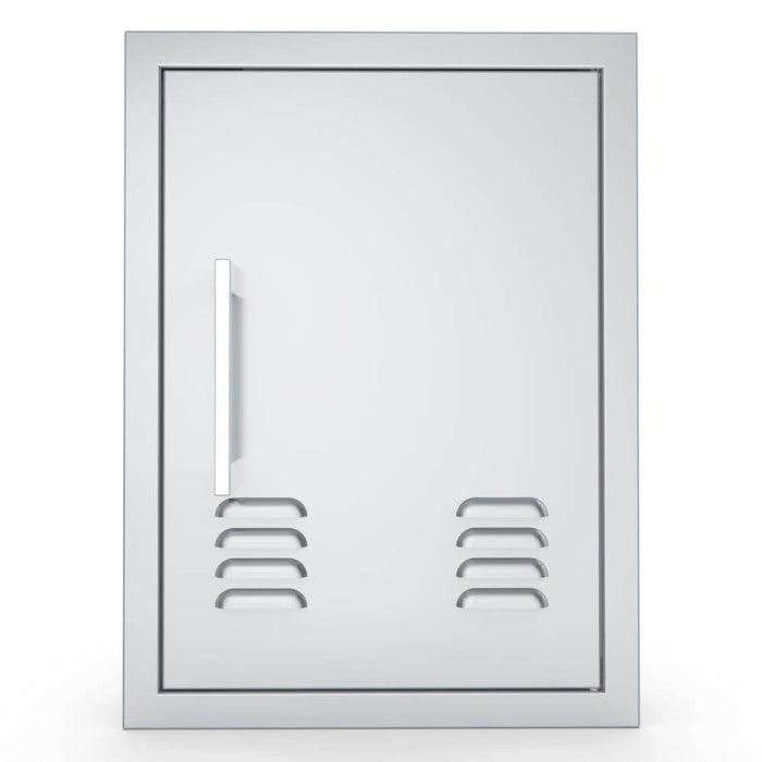 Sunstone Vertical Vented Door - 14" x 20" with Left-Swing Beveled Frame from the Signature Series