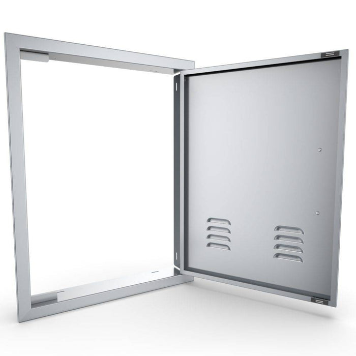 Sunstone 14" x 20" Vertical Vented Door with Beveled Frame and Right-Swing Signature Series