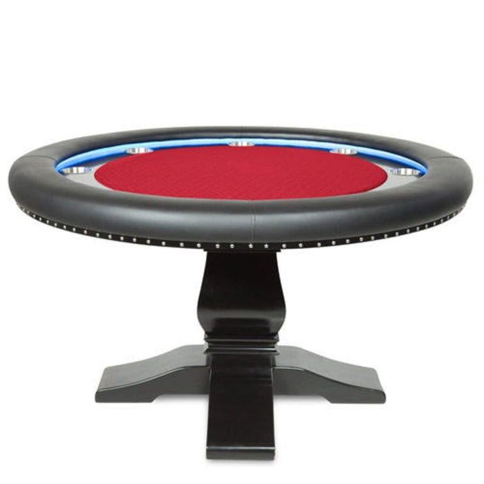 Ginza LED Poker Table by BBO Poker Tables - Comes with Four Chairs