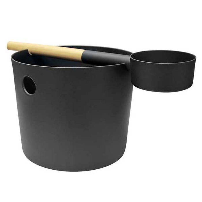 KOLO Black Bucket & Ladle