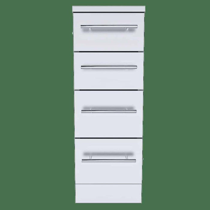 Sunstone's 12-Inch 4-Drawer Multi Storage Base Cabinet - Soft-Closing Features