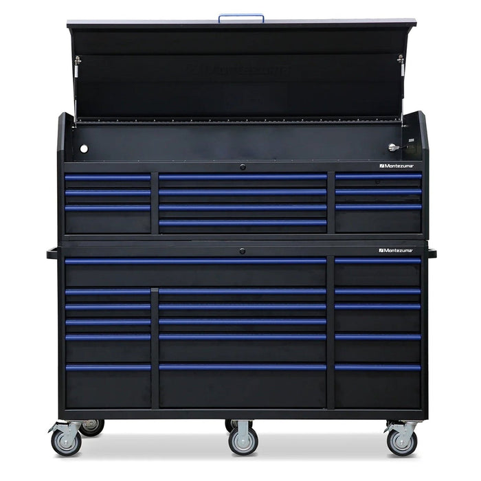 Tool Cabinet: Montezuma 16-Drawer, 72" x 20"