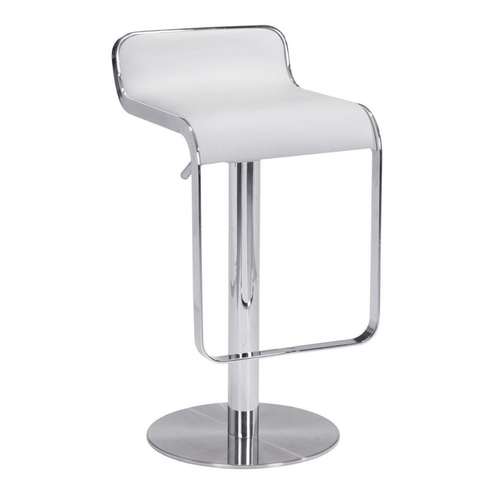 Zuo Equino White Barstool - Sleek and Stylish Seating Solution