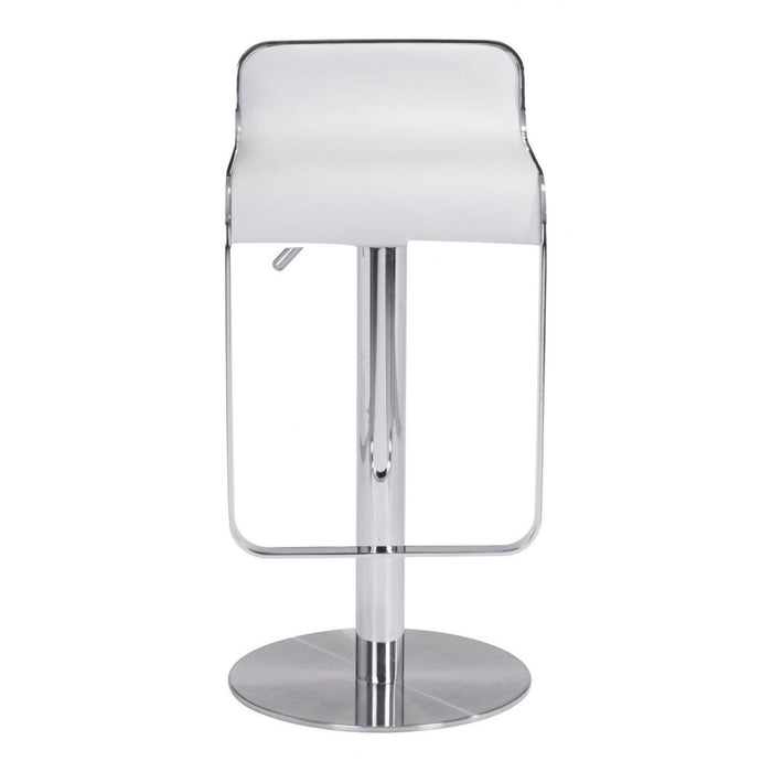 Zuo Equino White Barstool - Sleek and Stylish Seating Solution