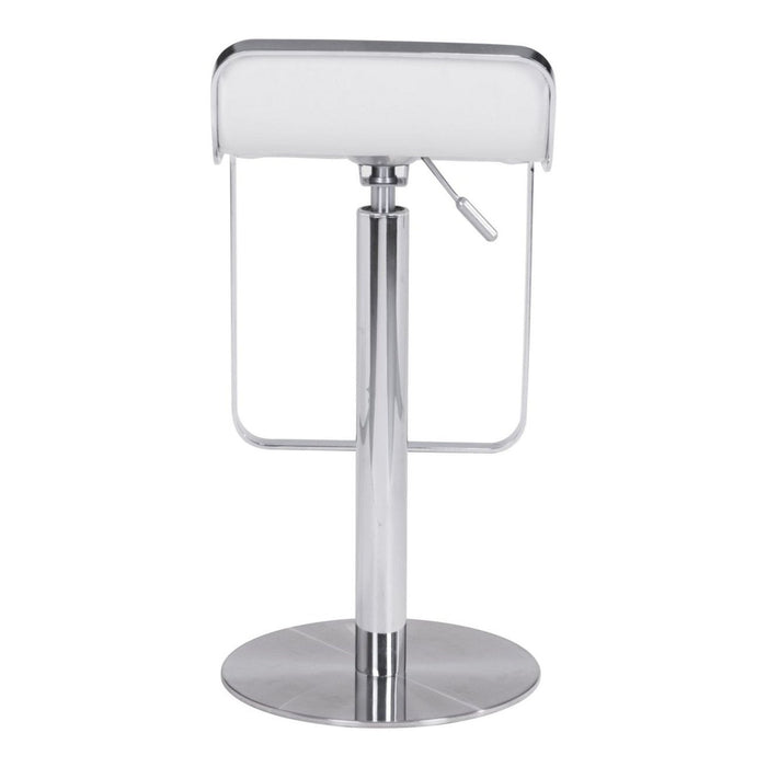 Zuo Equino White Barstool - Sleek and Stylish Seating Solution