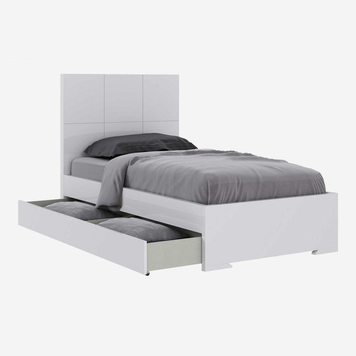 Homeroots Twin White Bed Frame: Timeless Elegance for Your Bedroom