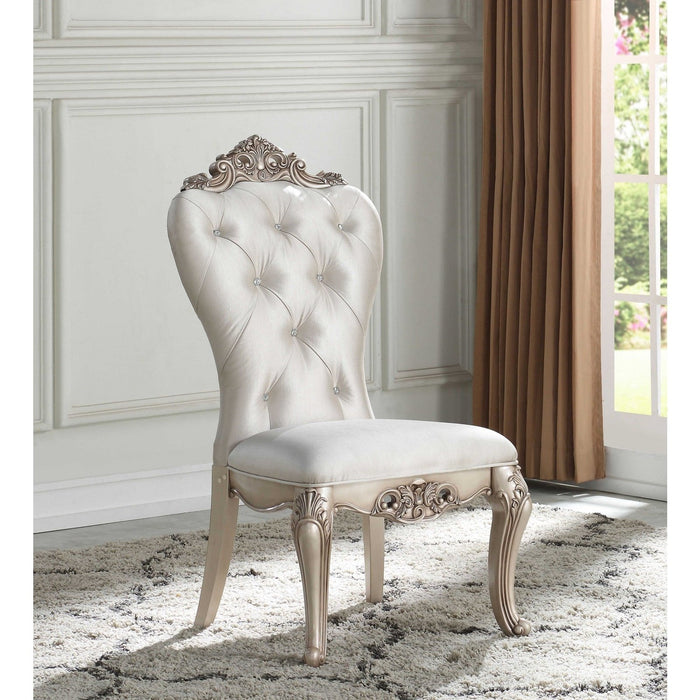 Antique White & Cream Dining Chairs Set - 2-Pack by Homeroots