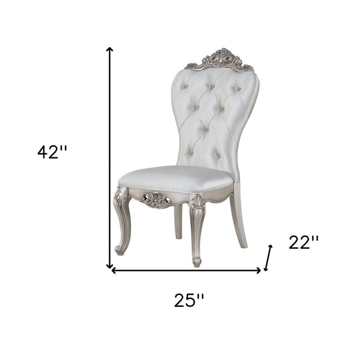 Antique White & Cream Dining Chairs Set - 2-Pack by Homeroots