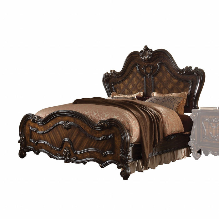 Homeroots Brown Bed – Old European-Inspired Bed