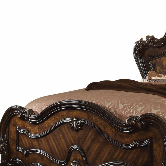 Homeroots Brown Bed – Old European-Inspired Bed