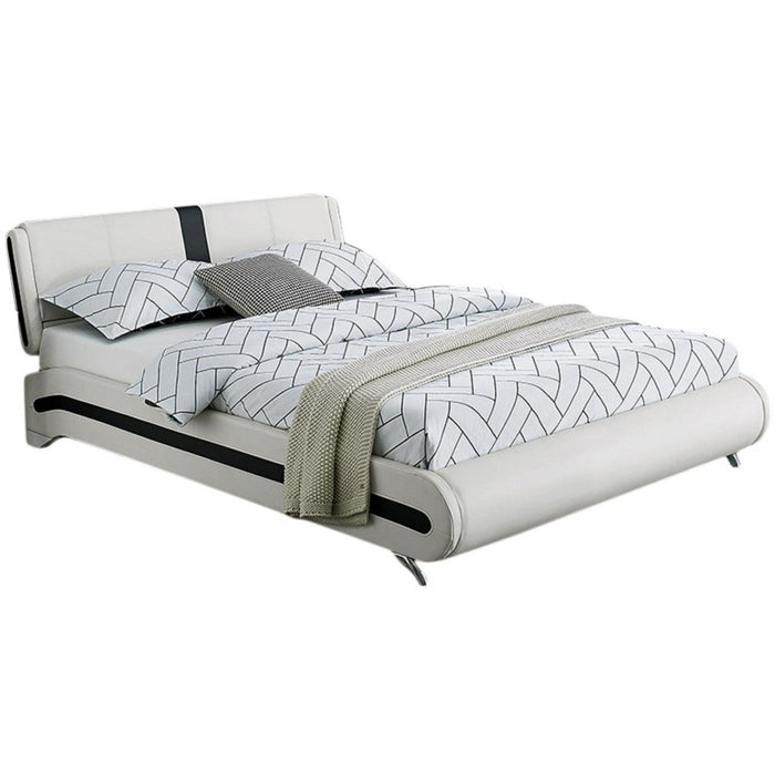 Homeroots Queen-sized Platform Bed Ensemble with Twin Nightstands