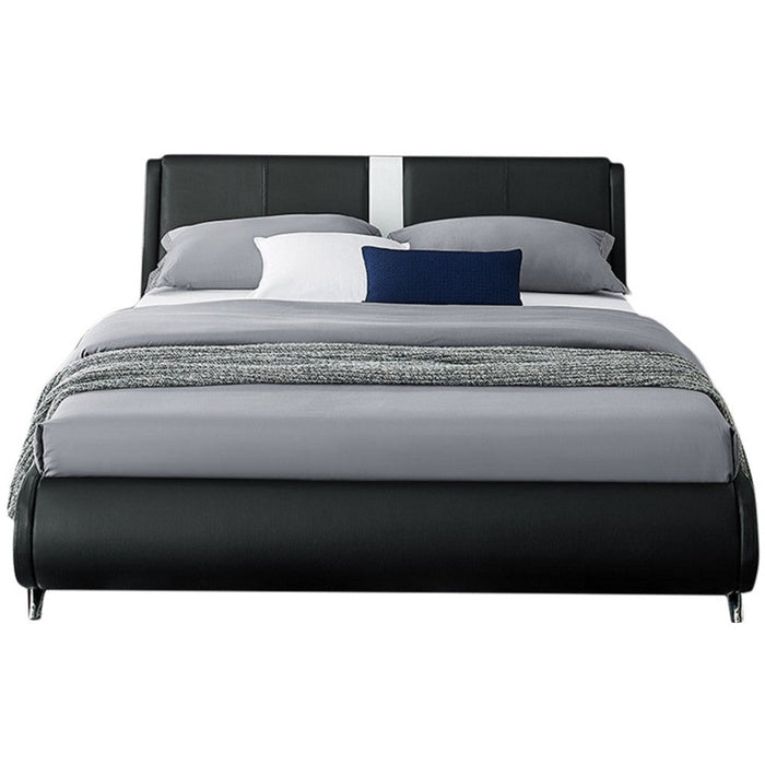 Homeroots Queen-sized Platform Bed Ensemble with Twin Nightstands