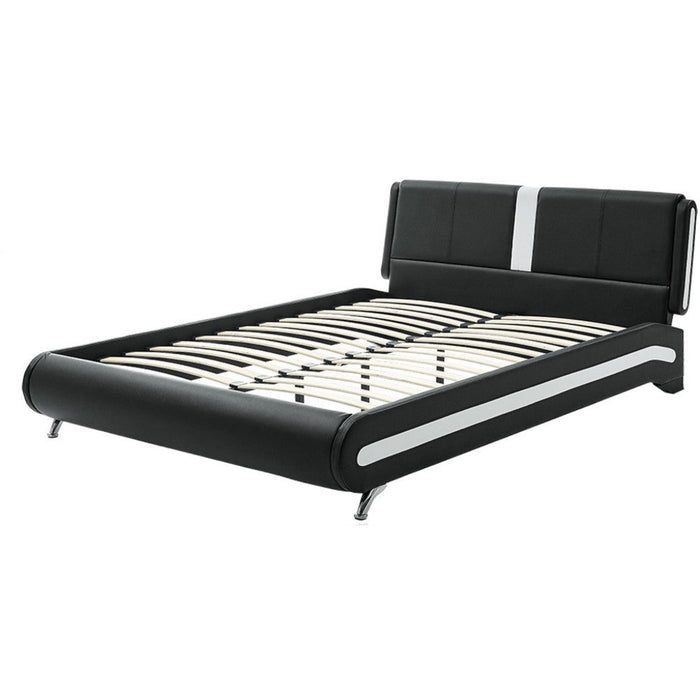 Homeroots Queen-sized Platform Bed Ensemble with Twin Nightstands