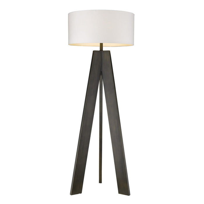 Soccle 1-Light Bronze Floor Lamp by Homeroots - Elegant Oil-Rubbed Design