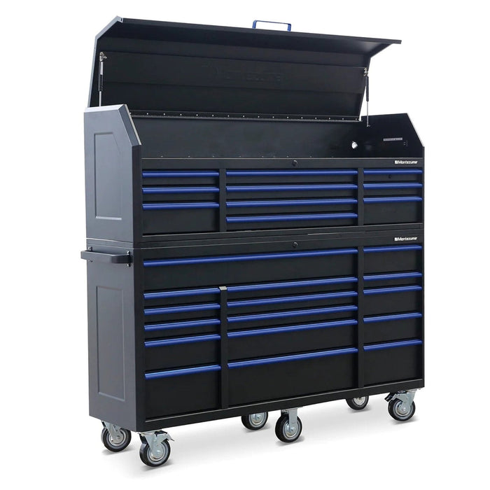 Tool Cabinet: Montezuma 16-Drawer, 72" x 20"