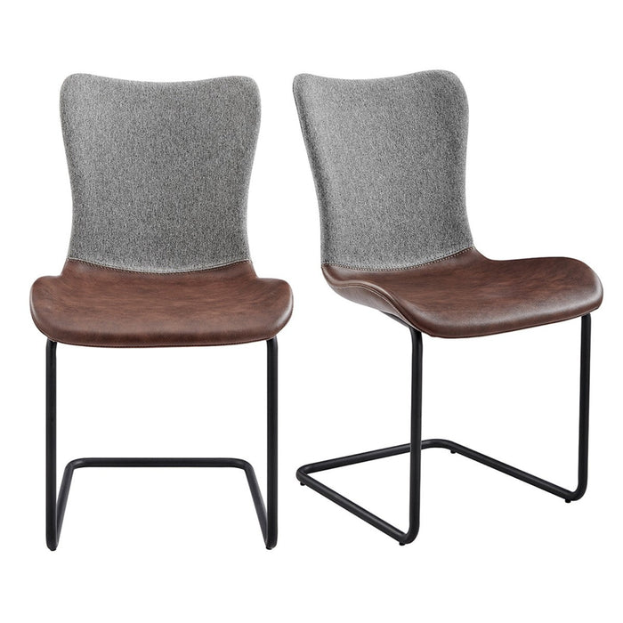 Chic Cantilever Dining Chairs - Set of 2 by Homeroots