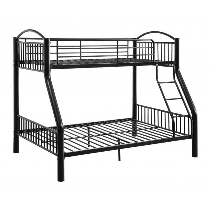 Homeroots Black Twin Over Full Bunk Bed - A Timeless Choice