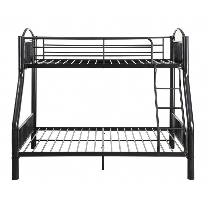 Homeroots Black Twin Over Full Bunk Bed - A Timeless Choice