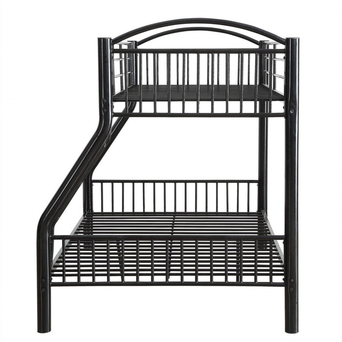 Homeroots Black Twin Over Full Bunk Bed - A Timeless Choice