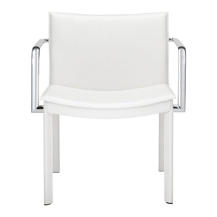 Zuo Gekko Conference Chairs: Set of 2 in Elegant White Finish