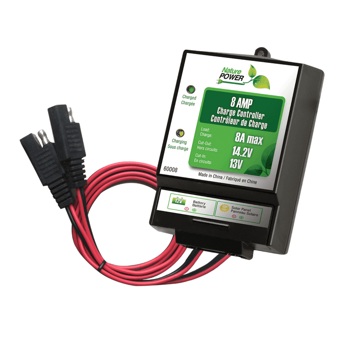 Solar Battery Charger by Nature Power with 22 Watt capacity and integrated Charge Controller