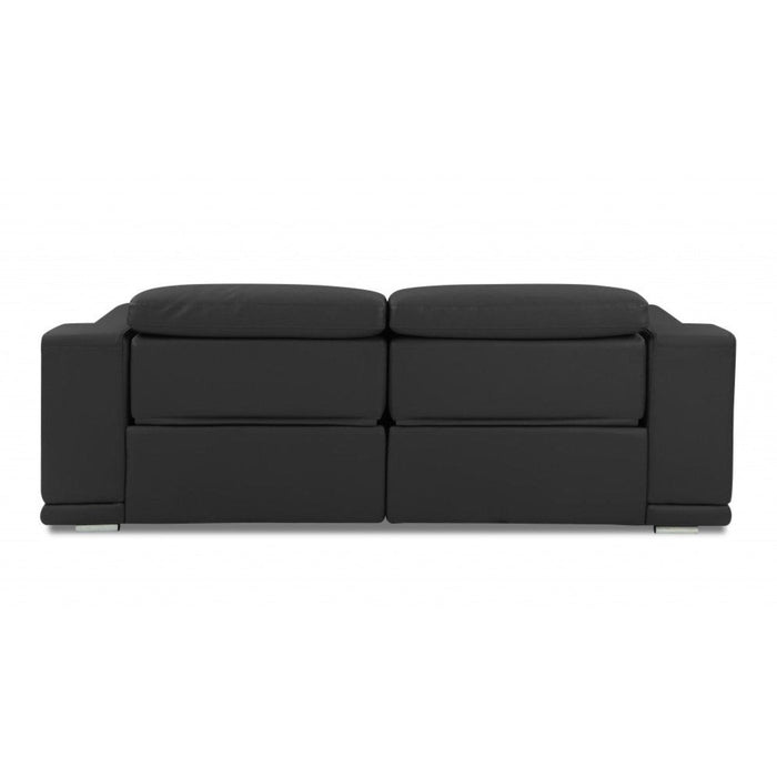 Premium 86" Genuine Leather Reclining Sofa by Homeroots