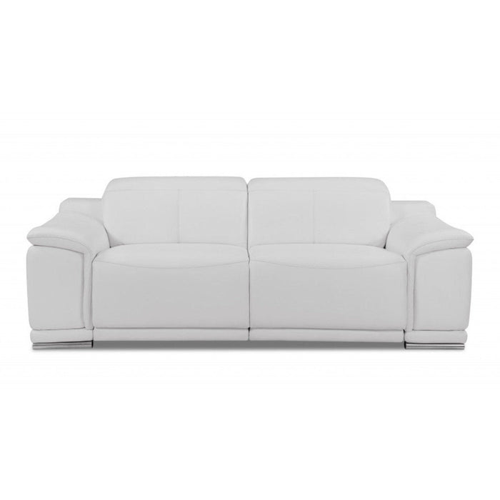 Premium 86" Genuine Leather Reclining Sofa by Homeroots