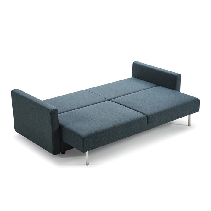 Homeroots 88" Blue Green Sofa Bed: Stylish Space-Saving Solution