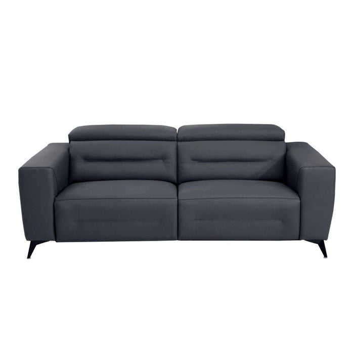 83-Inch Italian Leather Reclining Sofa by Homeroots – Luxe Comfort