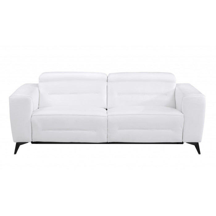 83-Inch Italian Leather Reclining Sofa by Homeroots – Luxe Comfort