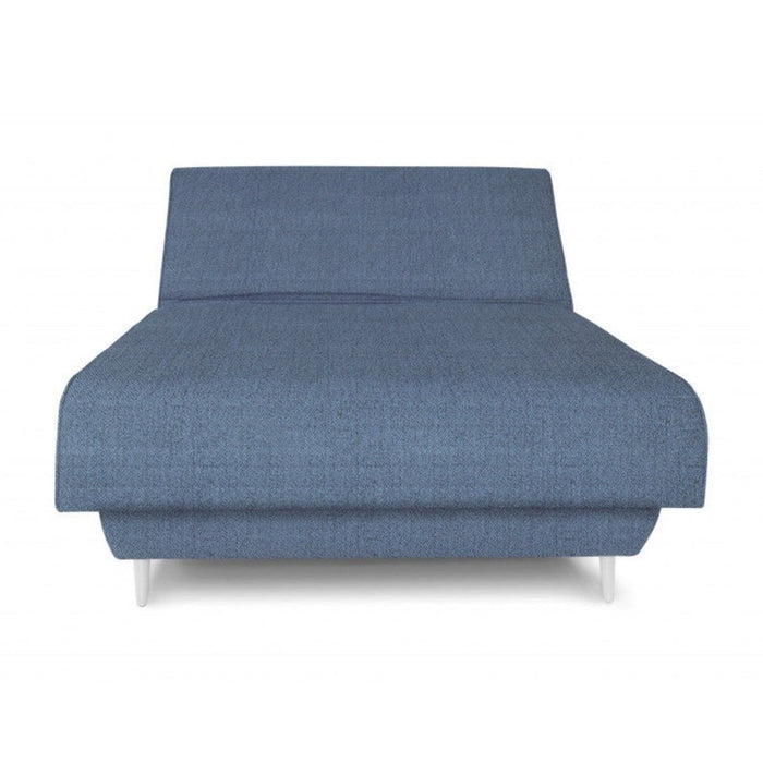 Homeroots Blue Adjustable Upholstered Bed with Mattress