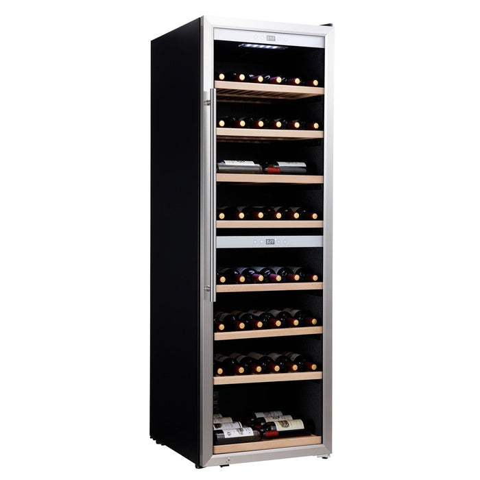 HomeRoots 23" Wine Cooler: Dual Zone, 170 Bottles Capacity - 18 Cu.Ft. / 520 L