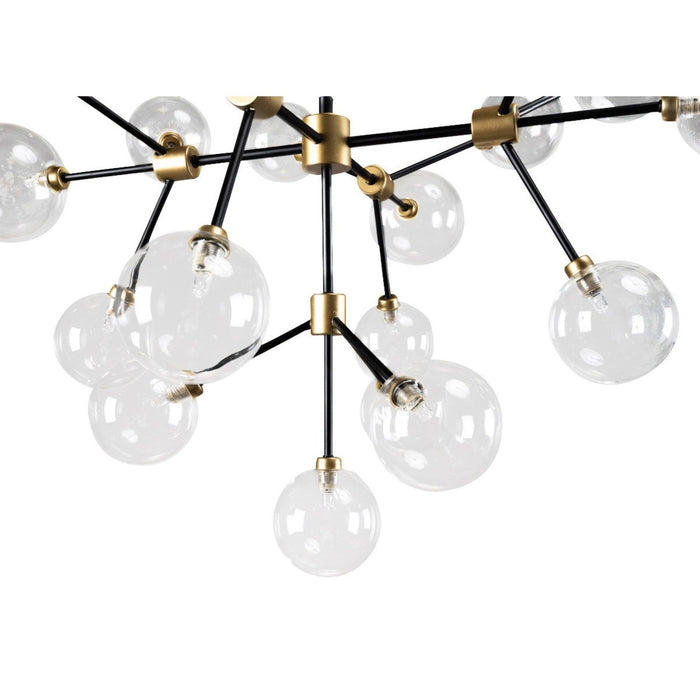 Dimmable Iron & Glass Chandelier - Homeroots Multi-Light Ceiling Fixture