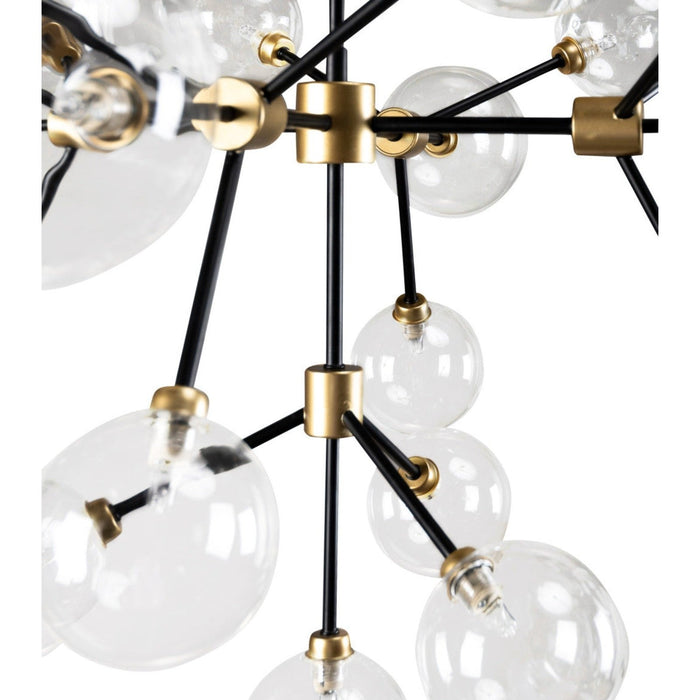 Dimmable Iron & Glass Chandelier - Homeroots Multi-Light Ceiling Fixture