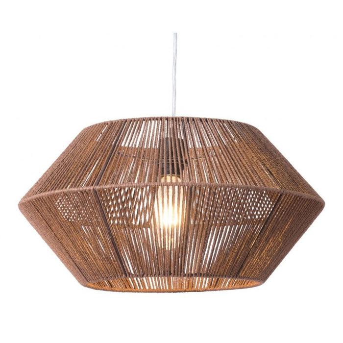 Zuo Kendrick Ceiling Lamp Brown