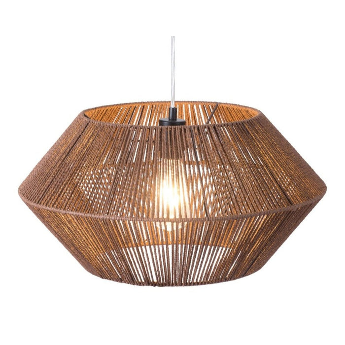 Zuo Kendrick Ceiling Lamp Brown