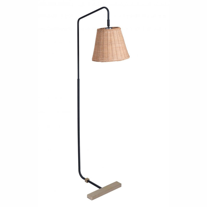 Zuo Malone Natural Floor Lamp - Illuminate Your Space