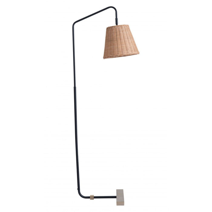 Zuo Malone Natural Floor Lamp - Illuminate Your Space