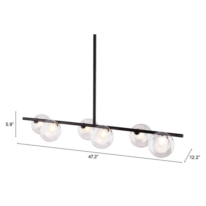 Zuo Keyoz Black Ceiling Lamp - Sleek Lighting