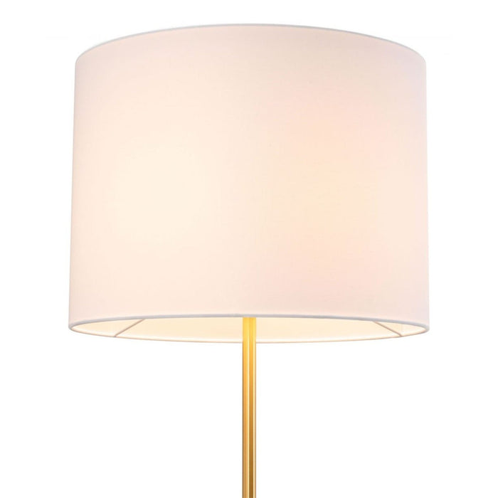 Zuo Titan White & Brass Floor Lamp - Elegant Lighting