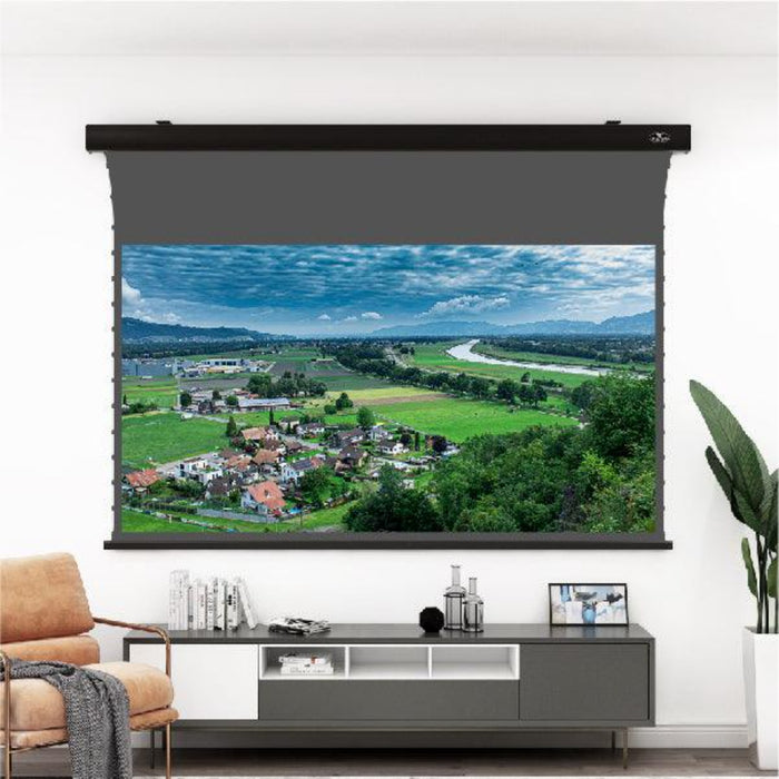 Slimline Motorized Tension 3D ALR (Ambient Light Rejecting) Obsidian Long Throw High Gain Projector Screen by VIVIDSTORM.