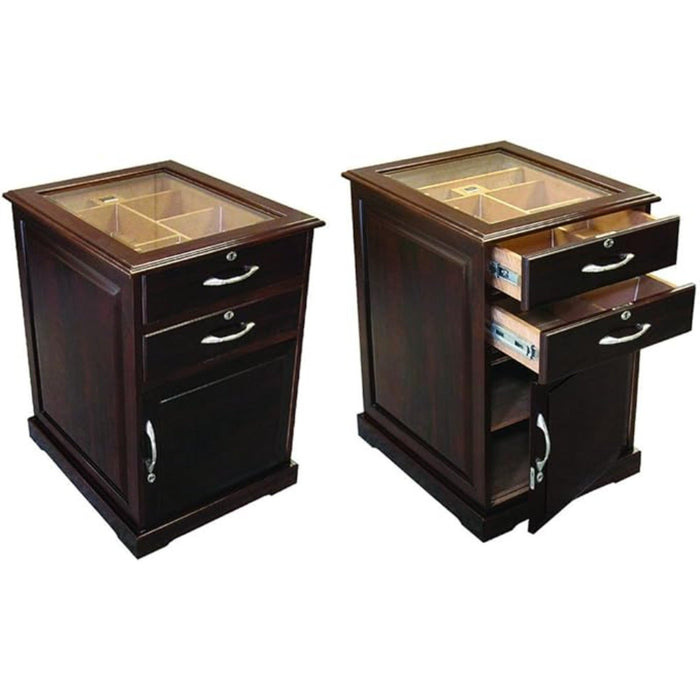 Prestige Import Group's Santiago End Table Cigar Humidor - 700 Cigars