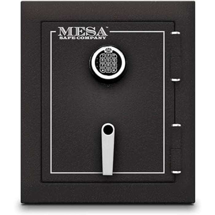 MESA 1.7 Cubic Foot Electronic Lock Burglary & Fire Safe - All Steel Safe - Hammered Grey